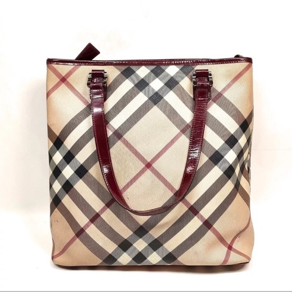 BURBERRY Nova Check Tote Bag - Picture 1 of 13